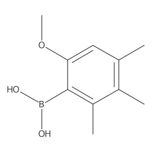 (6-Methoxy-2,3,4-trimethylphenyl)boronic acid结构式