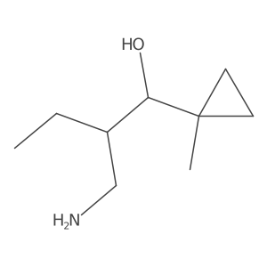 2-(Aminomethyl)-1-(1-methylcyclopropyl)butan-1-ol结构式