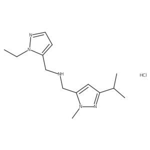 1-(1-ethyl-1H-pyrazol-5-yl)-N-[(3-isopropyl-1-methyl-1H-pyrazol-5-yl)methyl]methanamine Structure