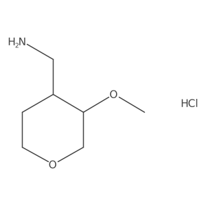 (3-Methoxyoxan-4-yl)methanamine hydrochloride Structure