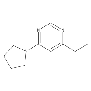 4-Ethyl-6-(pyrrolidin-1-yl)pyrimidine结构式