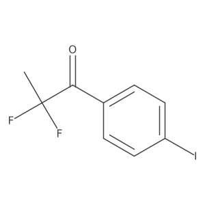 2,2-Difluoro-1-(4-iodophenyl)propan-1-one结构式