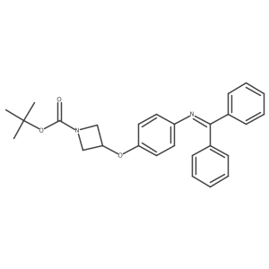 Tert-butyl 3-(4-(diphenylmethyleneamino)phenoxy)azetidine-1-carboxylate Structure