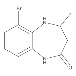 (S)-6-Bromo-4-methyl-4,5-dihydro-1H-benzo[b][1,4]diazepin-2(3H)-one Structure