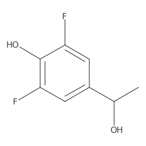 2,6-Difluoro-4-(1-hydroxyethyl)phenol Structure