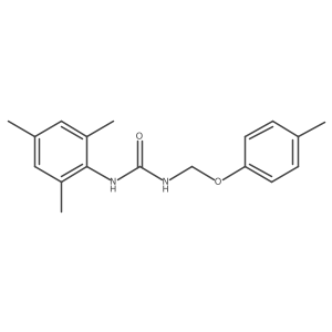 Urea, N-[(4-methylphenoxy)methyl]-Na(2)-(2,4,6-trimethylphenyl)- Structure