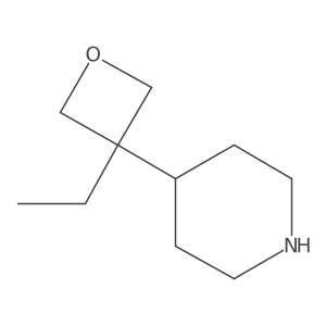 4-(3-Ethyloxetan-3-yl)piperidine结构式