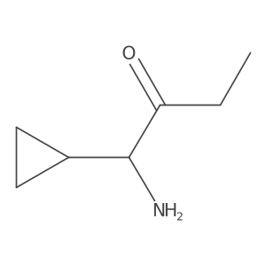 1-Amino-1-cyclopropylbutan-2-one结构式