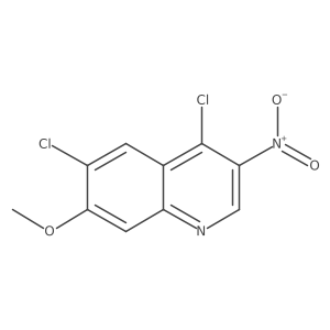 4,6-Dichloro-7-methoxy-3-nitroquinoline Structure