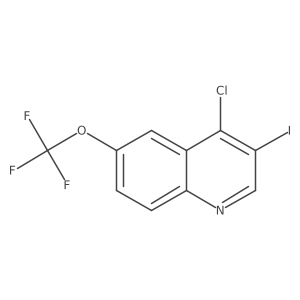4-Chloro-3-iodo-6-(trifluoromethoxy)quinoline Structure