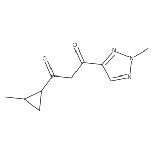 1-(2-methyl-2H-1,2,3-triazol-4-yl)-3-(2-methylcyclopropyl)propane-1,3-dione Structure