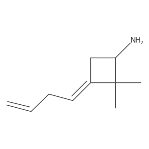 Cyclobutanamine, 3-(3-buten-1-ylidene)-2,2-dimethyl- Structure