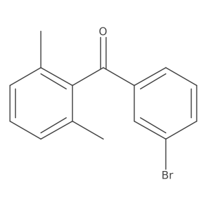 3-Bromo-2',6'-dimethylbenzophenone Structure
