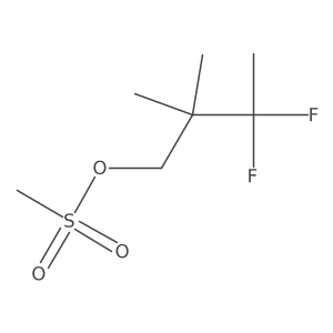 3,3-Difluoro-2,2-dimethylbutyl methanesulfonate结构式