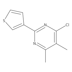 4-Chloro-5,6-dimethyl-2-(thiophen-3-yl)pyrimidine Structure