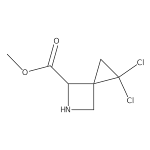 Methyl 1,1-dichloro-5-azaspiro[2.3]hexane-4-carboxylate Structure