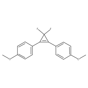 4,4'-(3,3-Difluorocycloprop-1-ene-1,2-diyl)bis(methoxybenzene)结构式