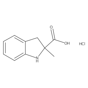2-Methylindoline-2-carboxylic acid hydrochloride Structure