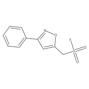 (3-Phenyl-1,2-oxazol-5-yl)methanesulfonyl fluoride结构式