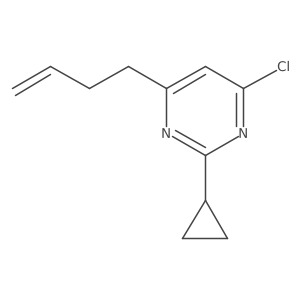 4-(But-3-en-1-yl)-6-chloro-2-cyclopropylpyrimidine结构式