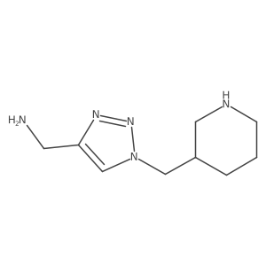 (1-(piperidin-3-ylmethyl)-1H-1,2,3-triazol-4-yl)methanamine Structure