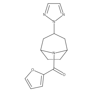 ((1R,5S)-3-(2H-1,2,3-triazol-2-yl)-8-azabicyclo[3.2.1]octan-8-yl)(furan-2-yl)methanone Structure