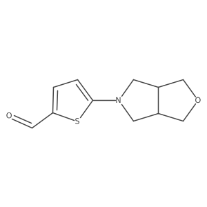 5-[(3aR,6aS)-hexahydro-1H-furo[3,4-c]pyrrol-5-yl]thiophene-2-carbaldehyde结构式