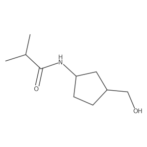 N-[3-(hydroxymethyl)cyclopentyl]-2-methylpropanamide结构式