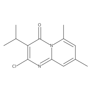 2-chloro-6,8-dimethyl-3-(propan-2-yl)-4H-pyrido[1,2-a]pyrimidin-4-one结构式
