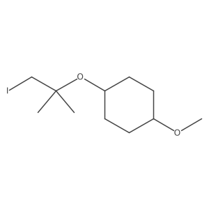 1-[(1-Iodo-2-methylpropan-2-yl)oxy]-4-methoxycyclohexane结构式