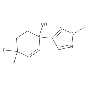 4,4-difluoro-1-(2-methyl-2H-1,2,3-triazol-4-yl)cyclohex-2-en-1-ol Structure