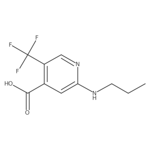 2-(Propylamino)-5-(trifluoromethyl)pyridine-4-carboxylic acid Structure