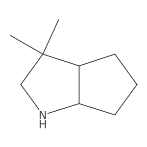 (3Ar,6aR)-3,3-dimethyl-2,3a,4,5,6,6a-hexahydro-1H-cyclopenta[b]pyrrole Structure