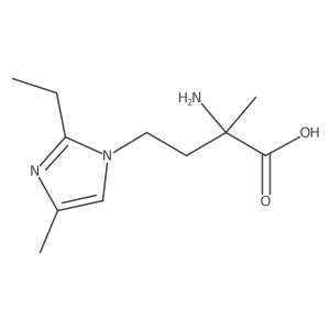 2-amino-4-(2-ethyl-4-methyl-1H-imidazol-1-yl)-2-methylbutanoic acid Structure