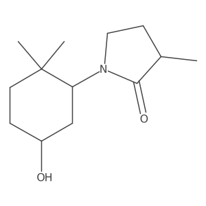 1-(5-Hydroxy-2,2-dimethylcyclohexyl)-3-methylpyrrolidin-2-one Structure