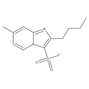 2-Butyl-7-methylimidazo[1,2-a]pyridine-3-sulfonyl fluoride结构式