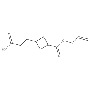 3-{1-[(Prop-2-en-1-yloxy)carbonyl]azetidin-3-yl}propanoic acid结构式