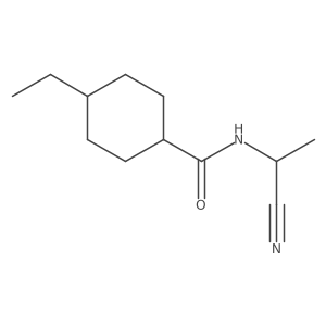 N-[(1S)-1-Cyanoethyl]-4-ethylcyclohexane-1-carboxamide结构式