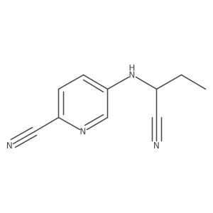 5-[(1-Cyanopropyl)amino]pyridine-2-carbonitrile Structure