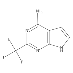2-(trifluoromethyl)-7H-pyrrolo[2,3-d]pyrimidin-4-amine Structure