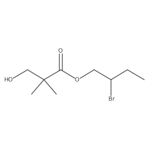 2-Bromobutyl 3-hydroxy-2,2-dimethylpropanoate结构式