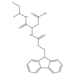 3-({[(9H-fluoren-9-yl)methoxy]carbonyl}amino)-3-[(1-fluoropropan-2-yl)carbamoyl]propanoic acid结构式