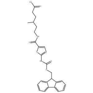 6-{[2-({[(9H-fluoren-9-yl)methoxy]carbonyl}amino)-1,3-thiazol-5-yl]formamido}-4-methylhexanoic acid结构式