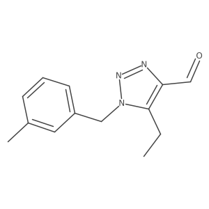 5-ethyl-1-[(3-methylphenyl)methyl]-1H-1,2,3-triazole-4-carbaldehyde Structure