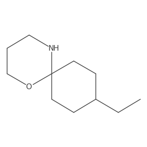 9-Ethyl-1-oxa-5-azaspiro[5.5]undecane结构式