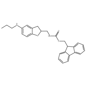 9H-fluoren-9-ylmethyl N-{[5-(propylamino)-2,3-dihydro-1-benzofuran-2-yl]methyl}carbamate Structure