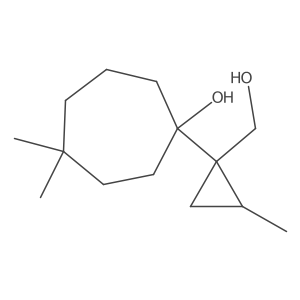 1-[1-(Hydroxymethyl)-2-methylcyclopropyl]-4,4-dimethylcycloheptan-1-ol Structure