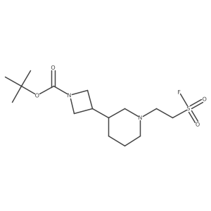 Tert-butyl 3-(1-(2-(fluorosulfonyl)ethyl)piperidin-3-yl)azetidine-1-carboxylate结构式
