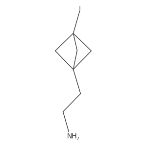 2-{3-Iodobicyclo[1.1.1]pentan-1-yl}ethan-1-amine结构式