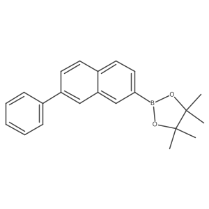 4,4,5,5-Tetramethyl-2-(7-phenylnaphthalen-2-yl)-1,3,2-dioxaborolane结构式